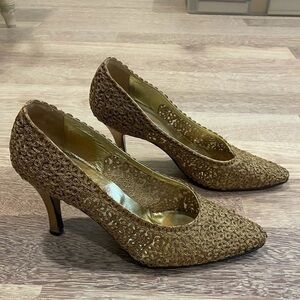 CASADEI CROCHET HEELS SIZE 39